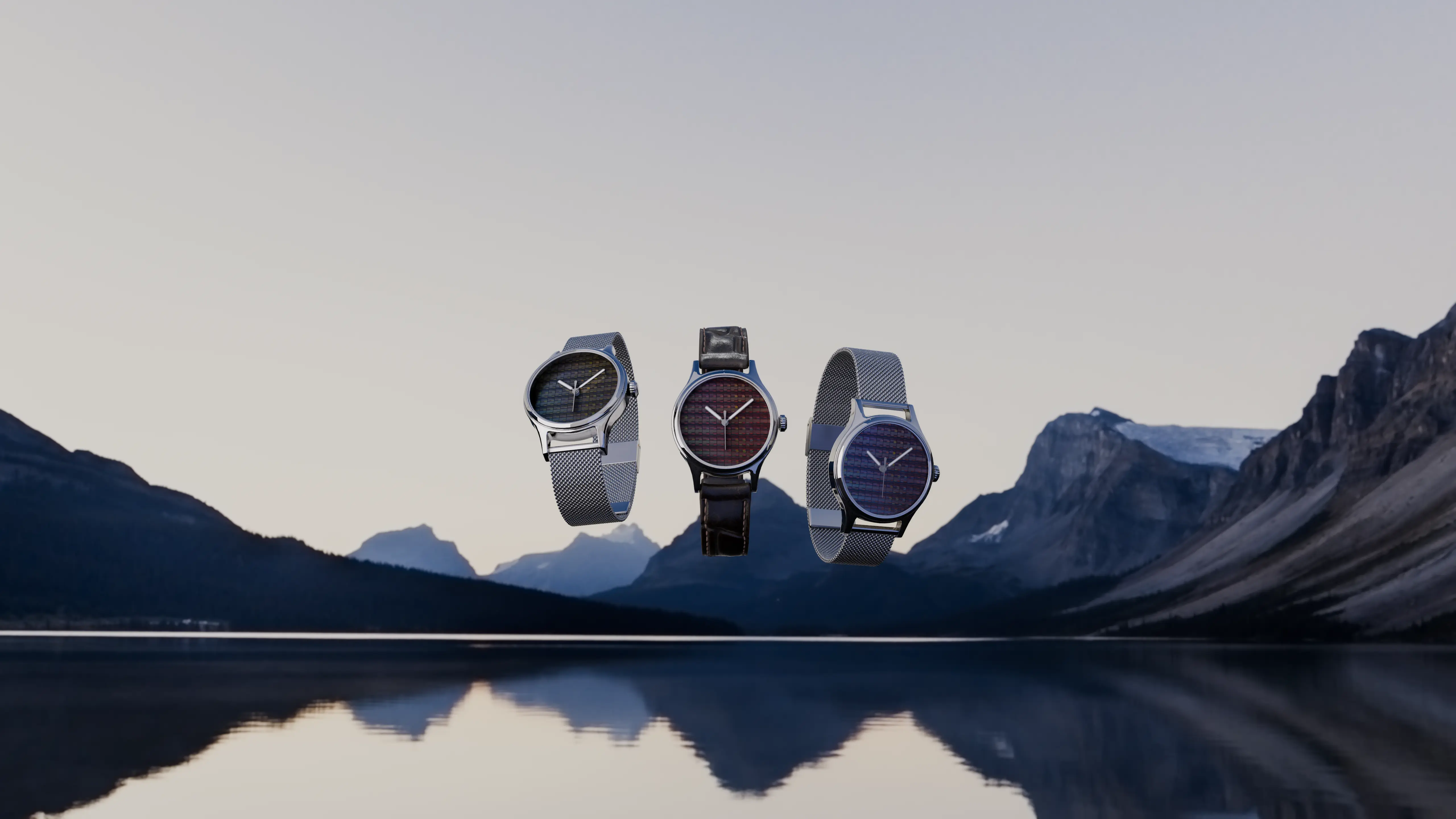Posed Watch Mountain Background